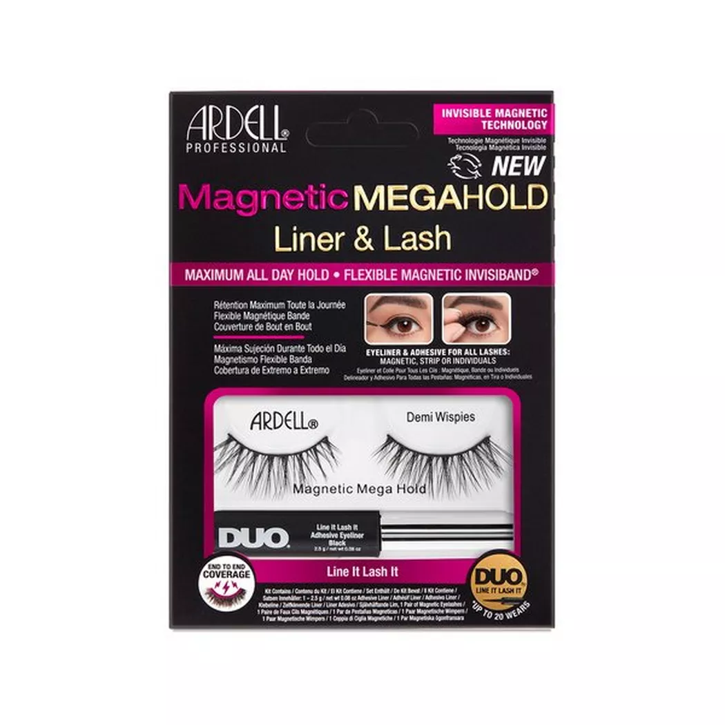 Ardell - Magnetic Megahold Liner & Lash Demi Wispies, 1 Paar, Black