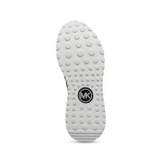 MICHAEL KORS Miles Knit Tranier Onice Lthr Sneakers, basses 