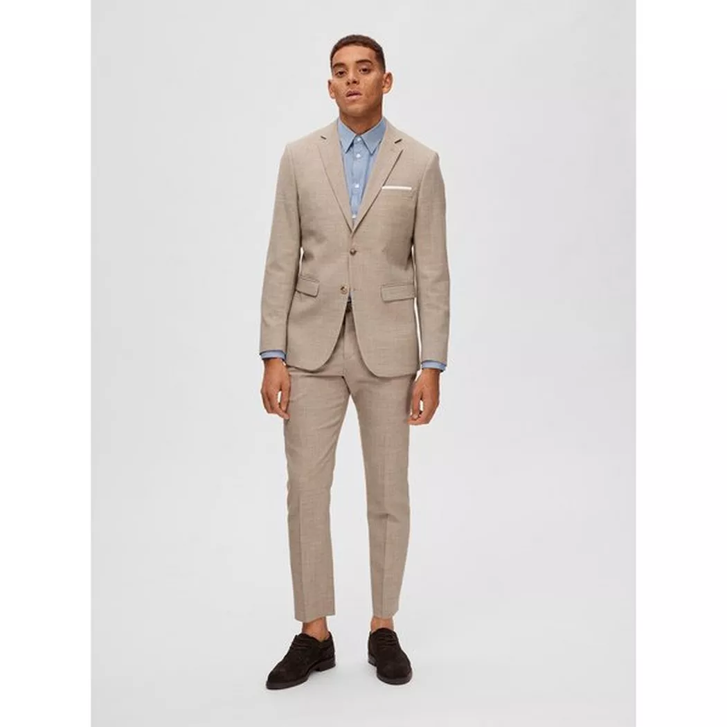 Selected - Blazer, für Herren, Beige, Größe 46