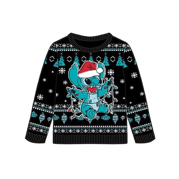 Image of Weihnachtspullover Lilo & Stitch Jungen Multicolor 98-104