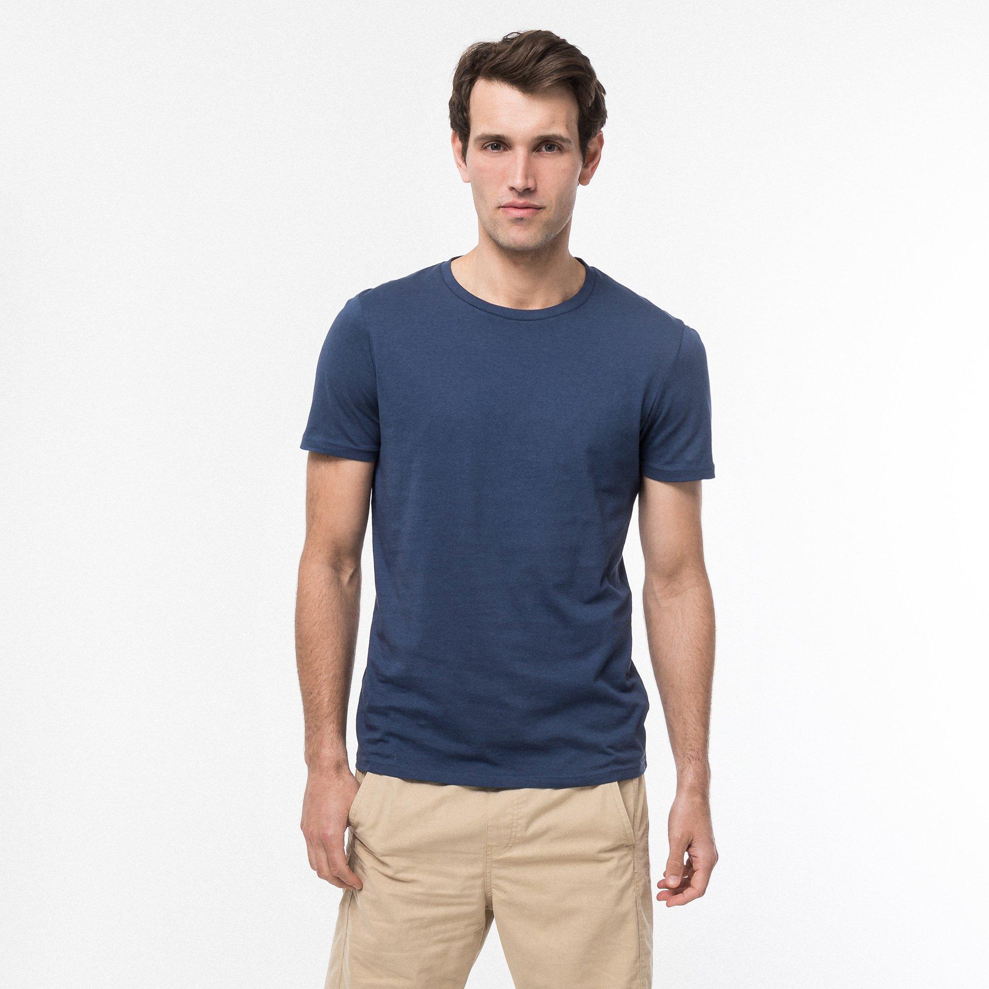 Image of T-shirt, Rundhals, Kurzarm Herren Marine 3XL