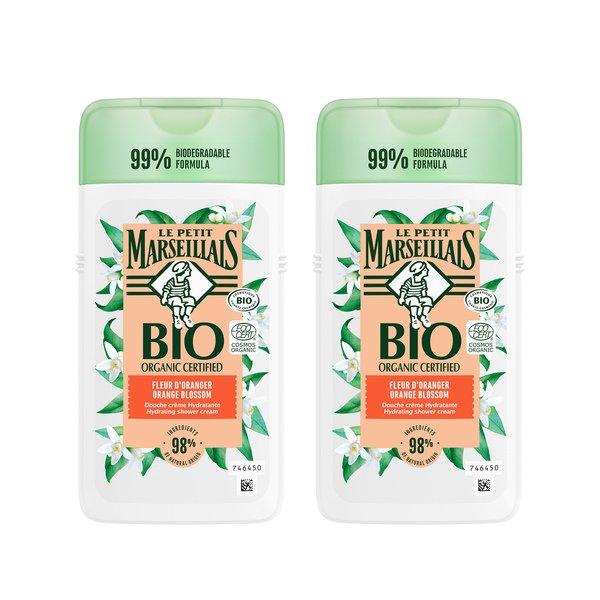 Image of LE PETIT MARSEILLAIS Duschcreme BIO Orangenblüte Duo - 2x250ml