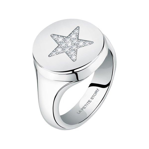 La Petite Story STAR WITH WHITE CRYSTAL Bague 