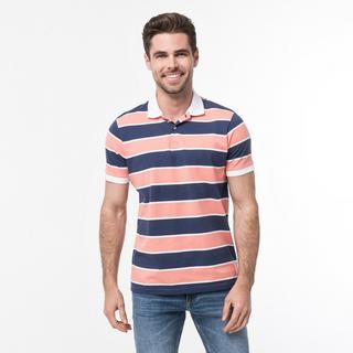 Manor Man Poloshirt Classic Fit Kurzarm Gestreift  