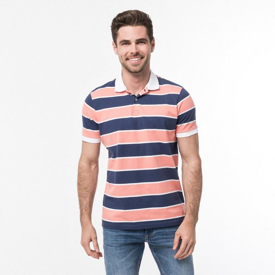 Manor Man Polo Classic Fit Maniche Corte a Righe  