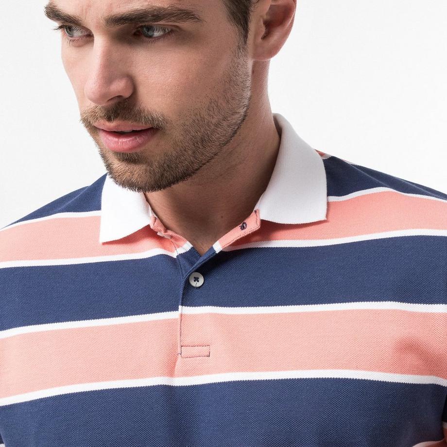 Manor Man Polo Classic Fit Maniche Corte a Righe  