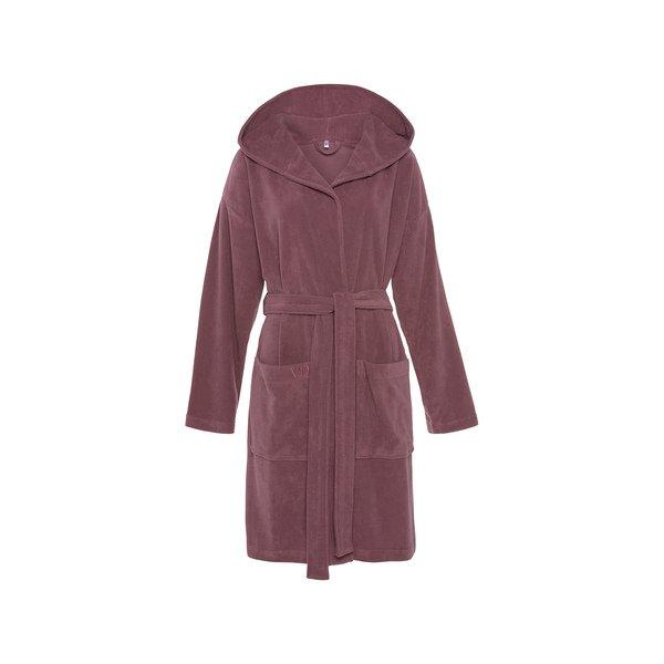 Image of Kurzer Bademantel Damen Malvenfarben S