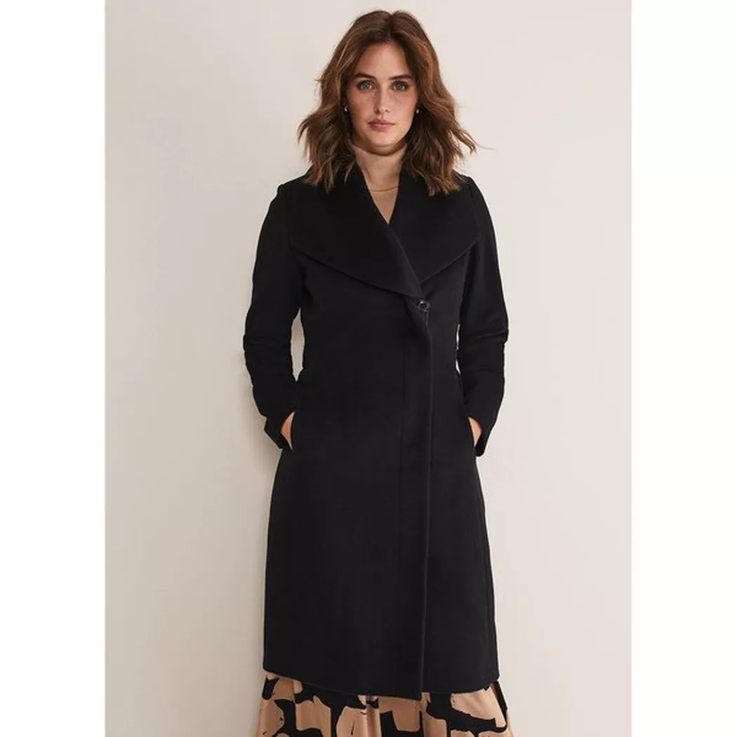 Phase Eight - Mantel, für Damen, Black, Größe 44