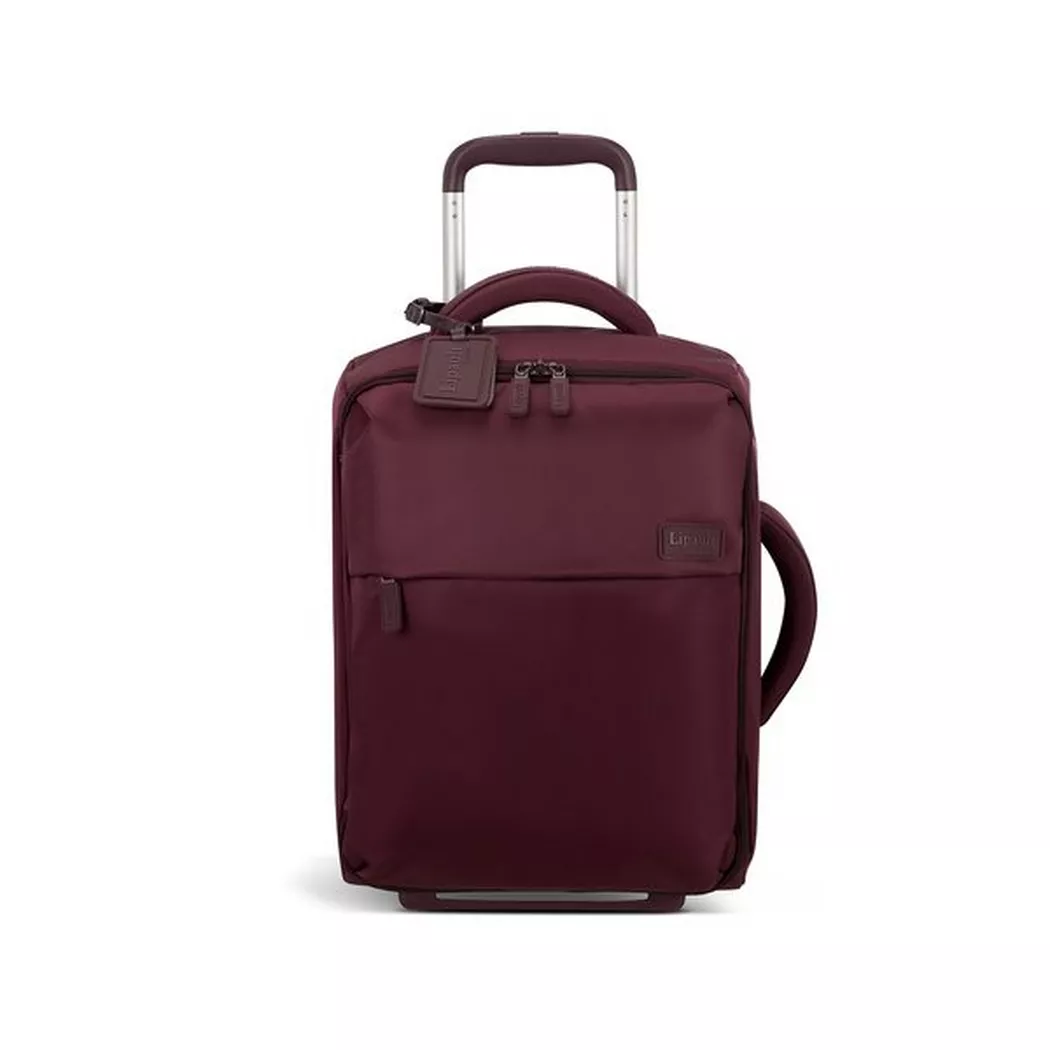 Lipault Foldable Plume Upright Softside Suitcase Bordeaux 45cm