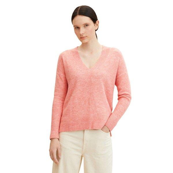 TOM TAILOR Mädchen Pullover Gestreift - Cropped Ripp-Strick Mit U-Boot-Ausschnitt