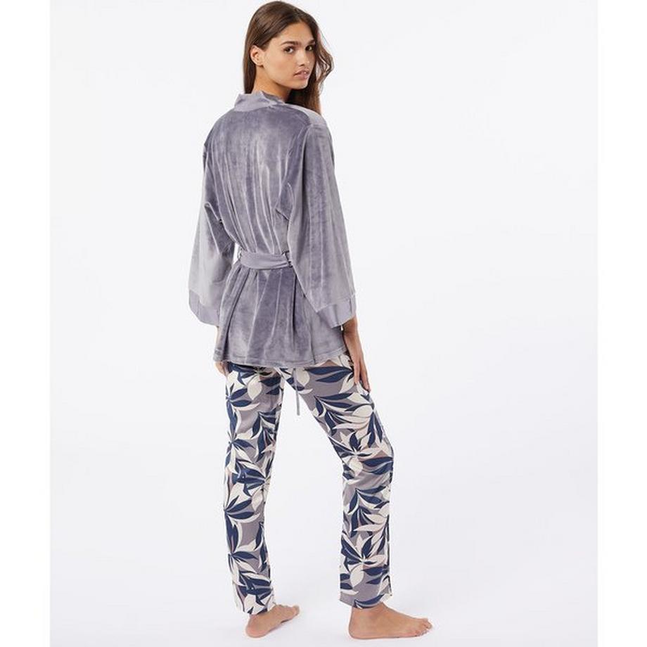 Etam Pyjama à motifs avec empiècement en dentelle  