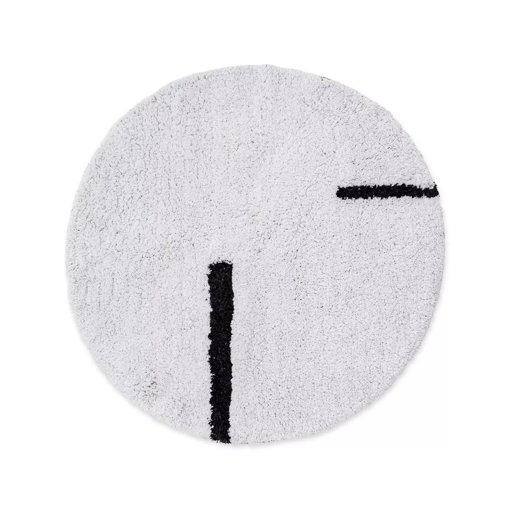Manor Home - Badteppich, 75R, Schwarz/Weiss
