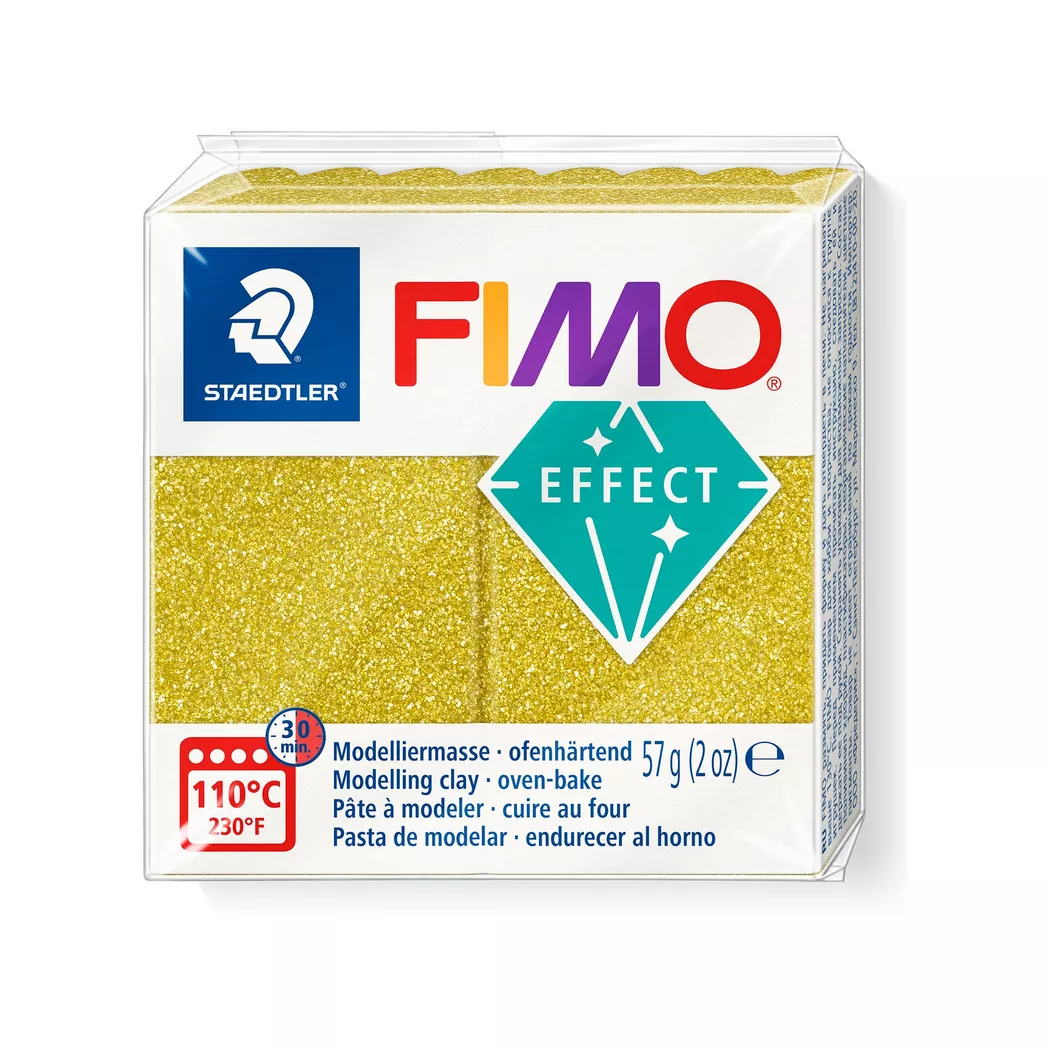 FIMO - Modelliermasse, ofenhärtend, 5.5X5.5X1.5CM, Gold