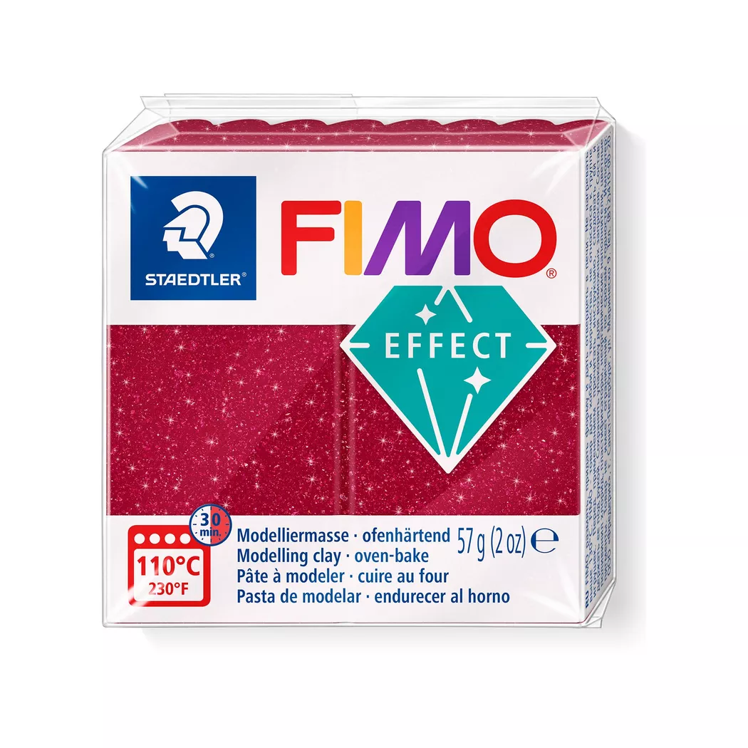 FIMO - Modelliermasse, ofenhärtend, 5.5X5.5X1.5CM, Rot
