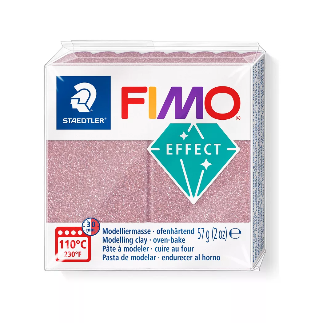 FIMO - Modelliermasse, ofenhärtend, 5.5X5.5X1.5CM, Goldrosa