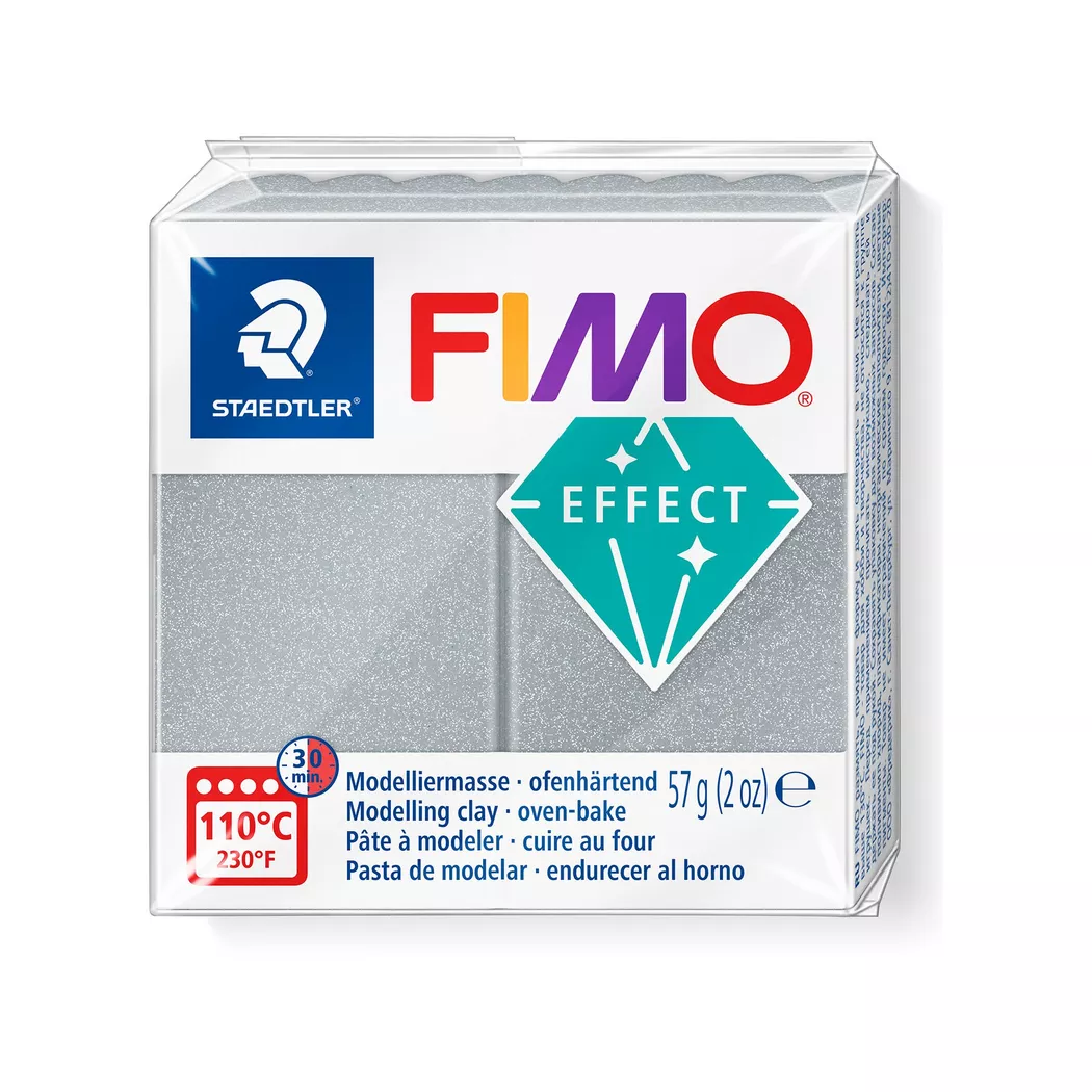 FIMO - Modelliermasse, ofenhärtend, 5.5X5.5X1.5CM, Silber