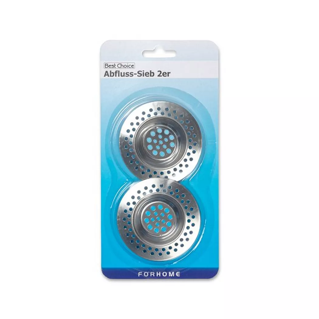 Best Choice - Abflusssieb, Set, Silberfarben