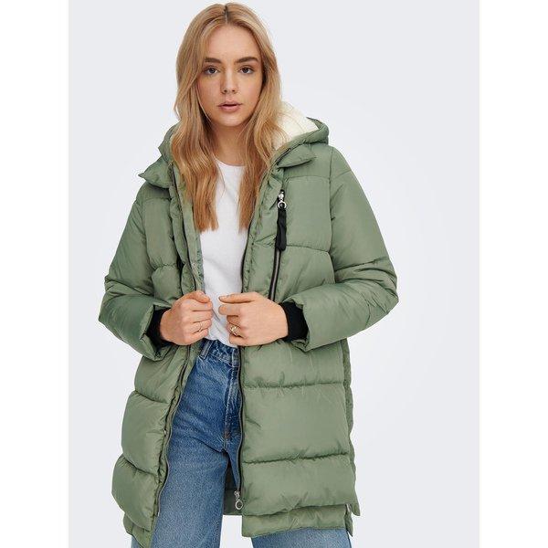 ONLY  Manteau matelassé long, droit Vert