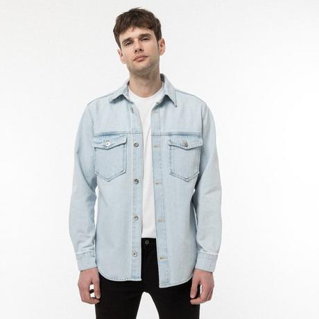 Manor Man Denim Overshirt Regular Fit  