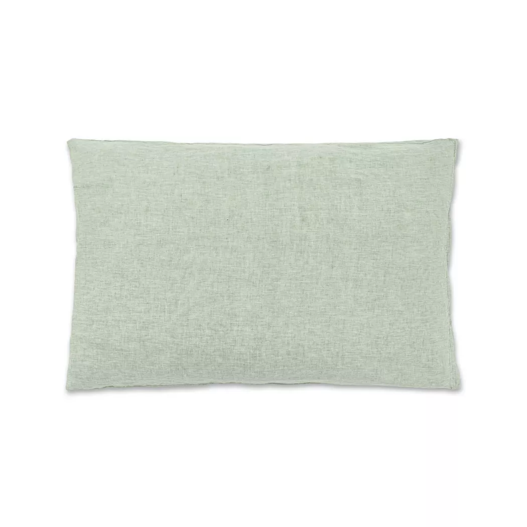 Manor - Kissenbezug, Lindo Chambray Kissenbezug, 65 x 100 cm, Grün