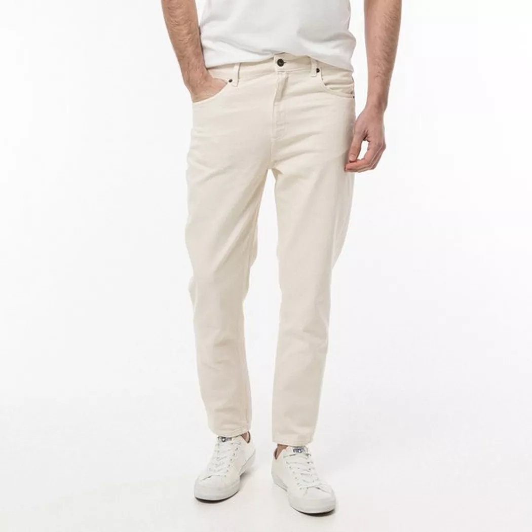 Manor Man - Jeans, Tapered Fit, für Herren, Ecru, Größe 34