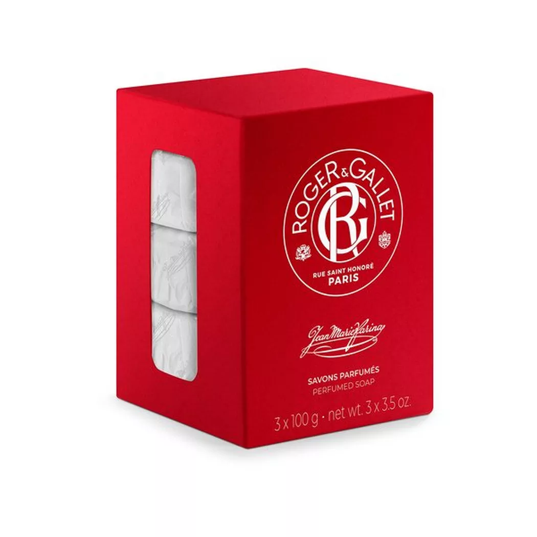Roger & Gallet - Jean Marie Farina Box mit 3 Parfümierten Seifen,  Set
