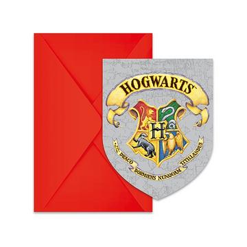 6 Cartes d'invitation Harry Potter