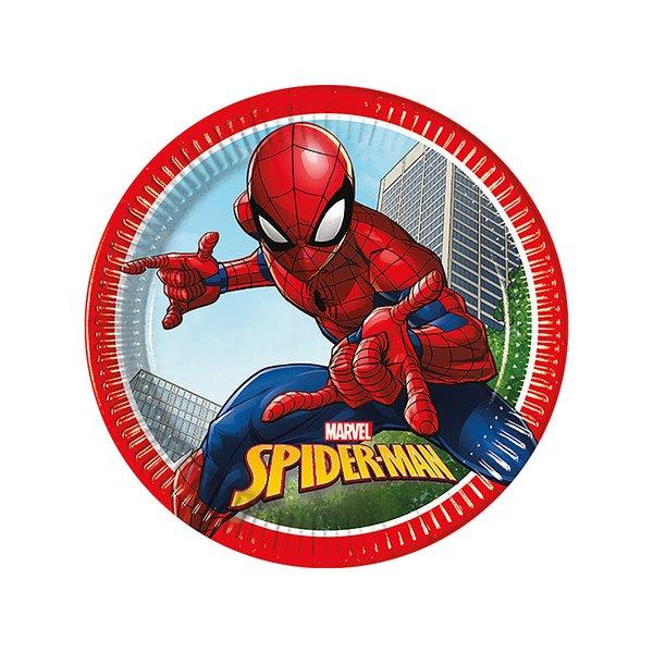 Procos  Spiderman 8 assiettes en carton 