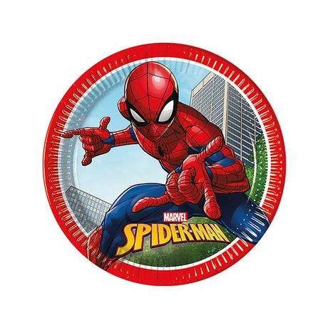 Procos  Spiderman 8 assiettes en carton 