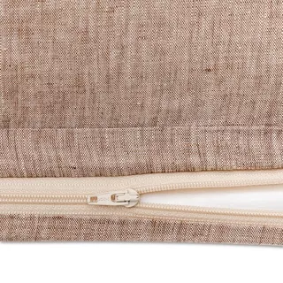 Manor Kissenbezug Lindo Chambray Braun
