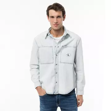 Calvin Klein Jeans MINERAL DYE UTILITY OVERSHIRT Hemd, langarm | online  kaufen - MANOR
