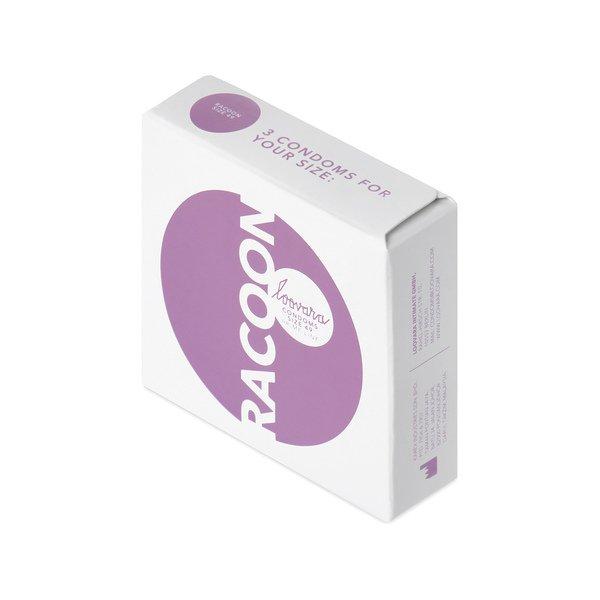 Image of Loovara Racoon 49 - Kondom : Grösse 49 Fair Rubber & vegan, perfektes Kondom : Grösse für alle - 3 pezzi