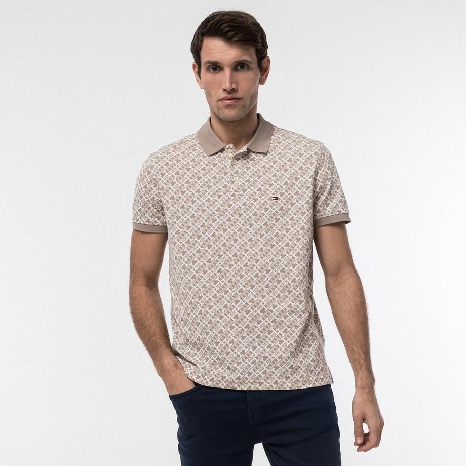 TOMMY HILFIGER MONOGRAM AOP POLO Polo, maniche corte 