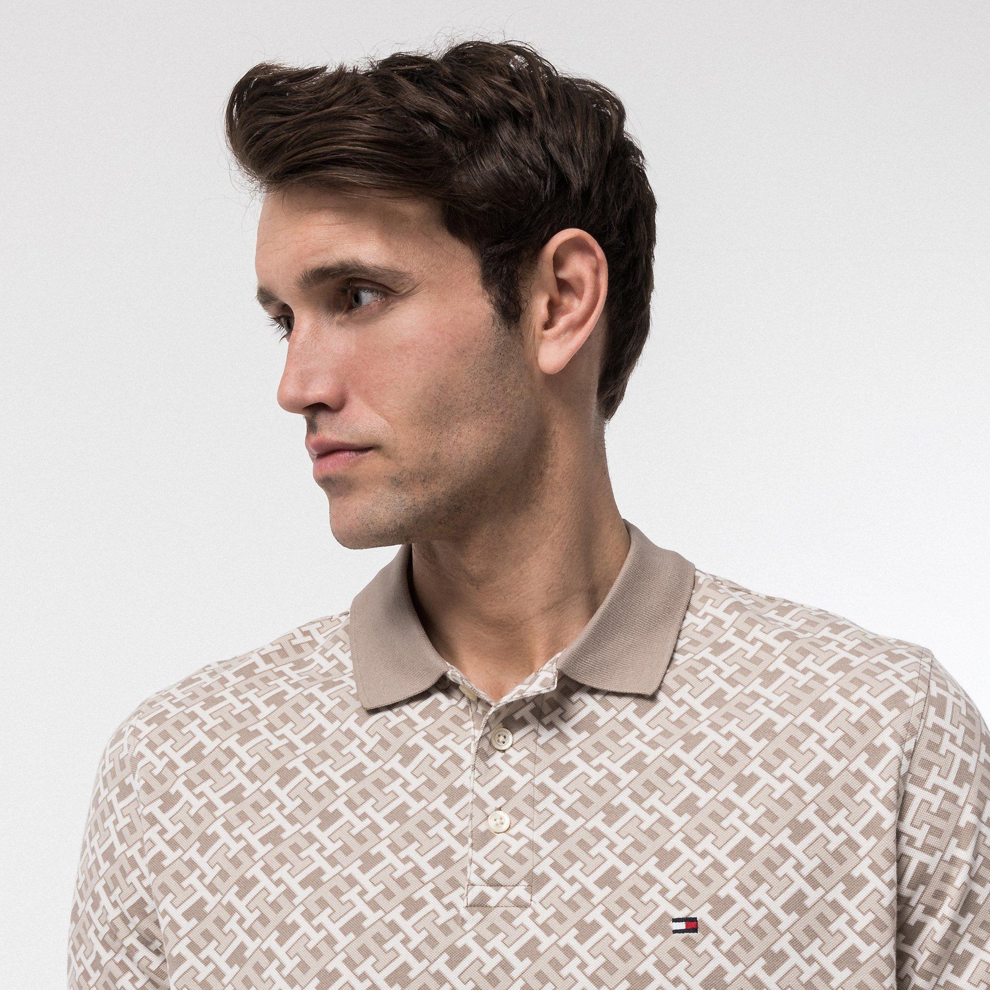 TOMMY HILFIGER MONOGRAM AOP POLO Poloshirt, kurzarm 