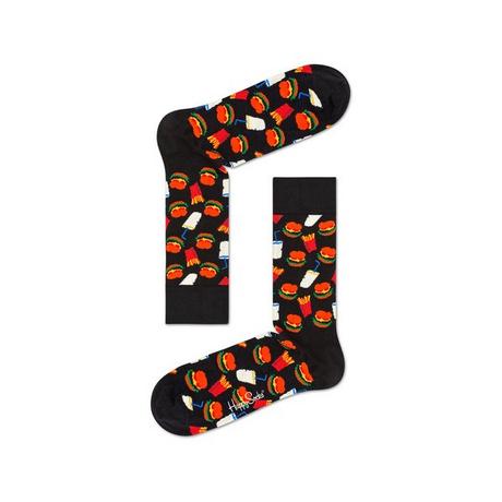 Happy Socks Hamburger Sock Wadenlange Socken Fast Food Muster  