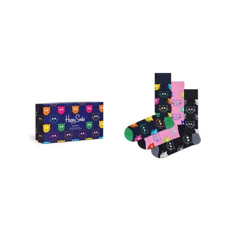 Happy Socks 3-Pack Mixed Cat Socks Gift Set Multipack, Socken 