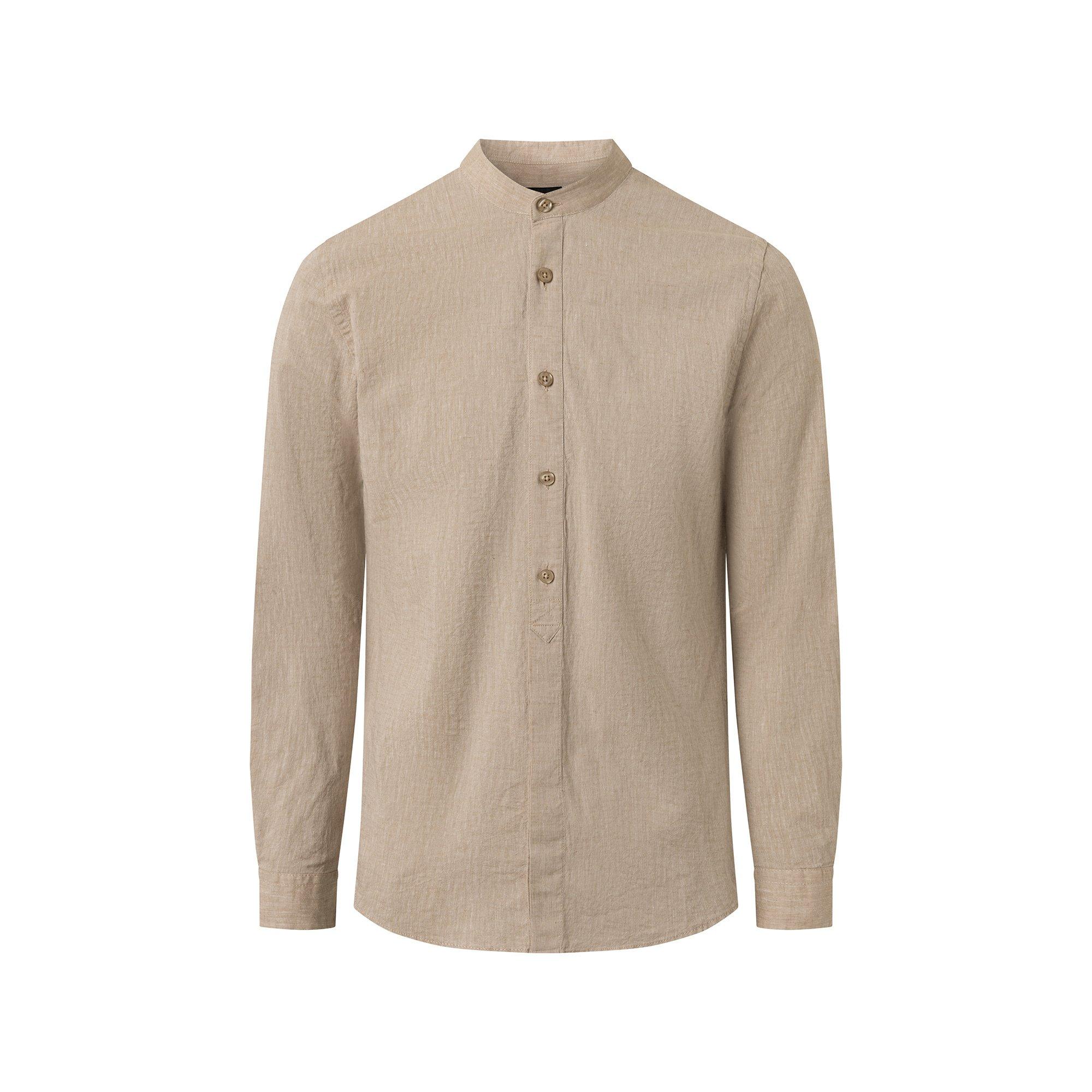 Image of Hemd, Langarm Herren Bronze L