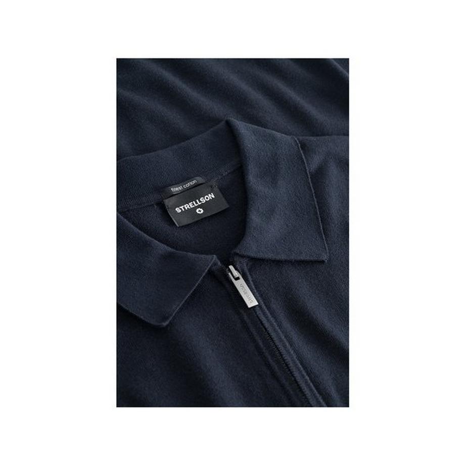 strellson Strick-Polohemd mit Reissverschluss  