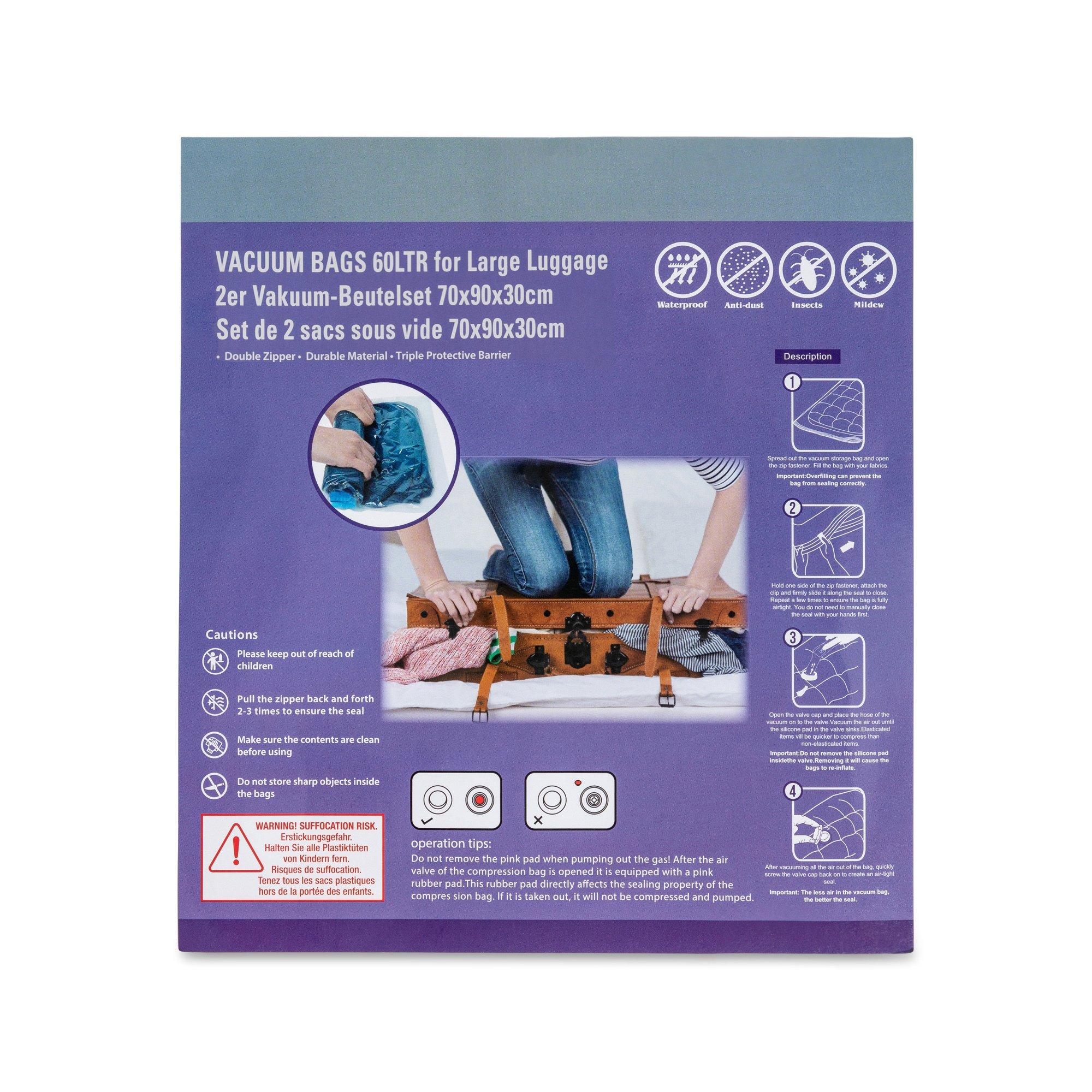 Manor Set di 2 Sacchi sottovuoto VacBag 