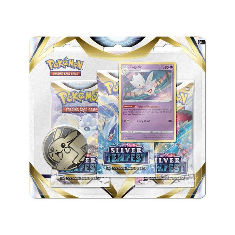 Pokémon  Sword&Shield – Silver Tempest 3-Pack, modelli assortiti 
