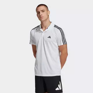 Polo sport manches courtes - homme - noir/blanc/gris tempête