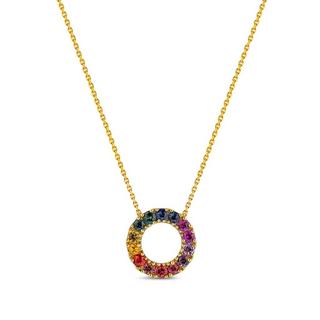 L' Atelier Gold 18 Karat by Manor  Set Halskette/Kreolen 