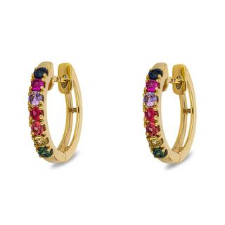 L' Atelier Gold 18 Karat by Manor  Set Halskette/Kreolen 