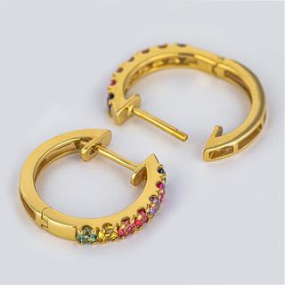 L' Atelier Gold 18 Karat by Manor  Set Halskette/Kreolen 