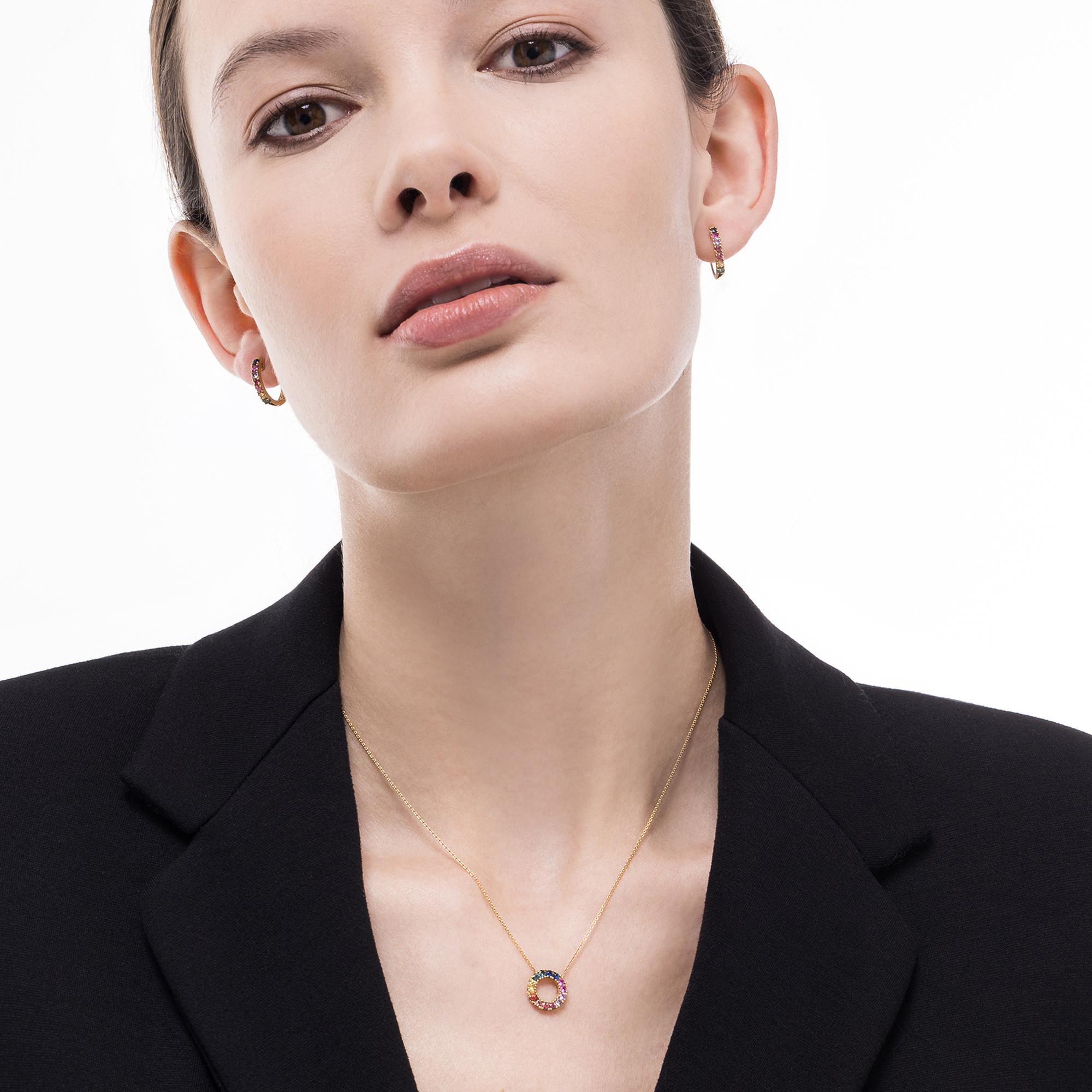 L' Atelier Gold 18 Karat by Manor  Set Halskette/Kreolen 