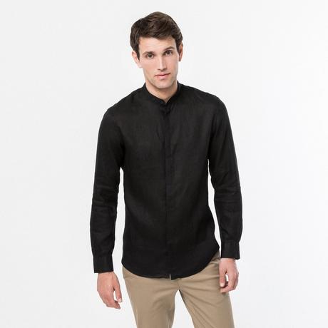 Armani Exchange  Camicia di lino, maniche lunghe 