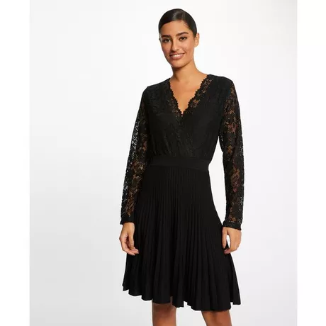 Morgan robe noire discount dentelle