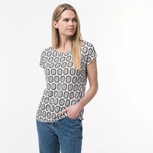 T-shirt col rond,mc