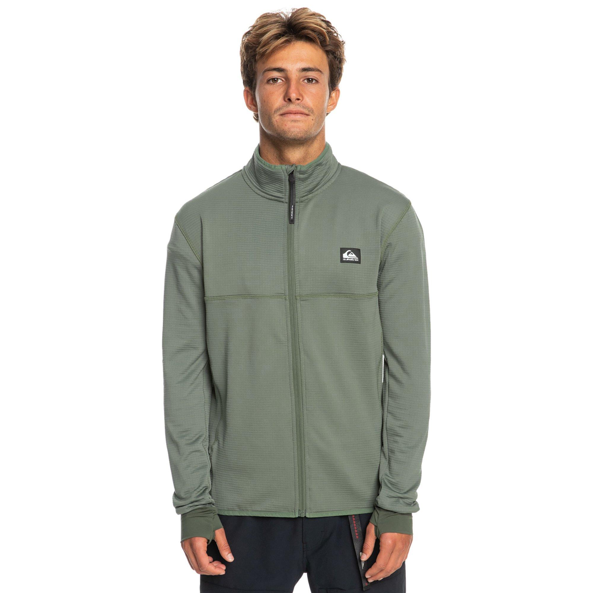 QUIKSILVER STEEP POINT FULL ZIP THROUGH Giacca di pile senza cappuccio 