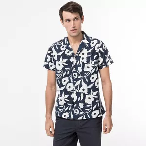 Camicia con taschino, Classic Fit, manica corta